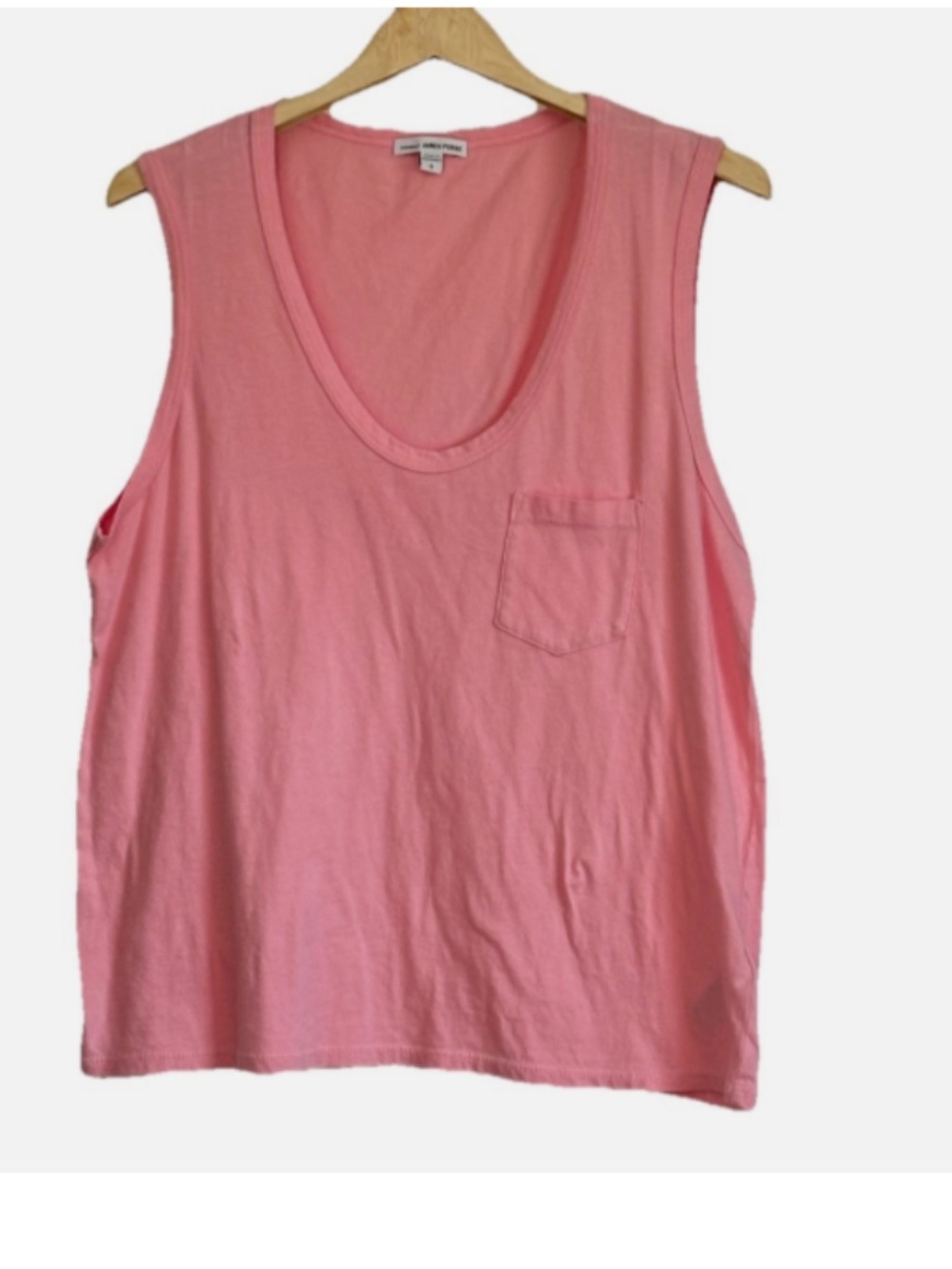 Standard James Perse 100% Cotton V Neck Tank Top Size: 3